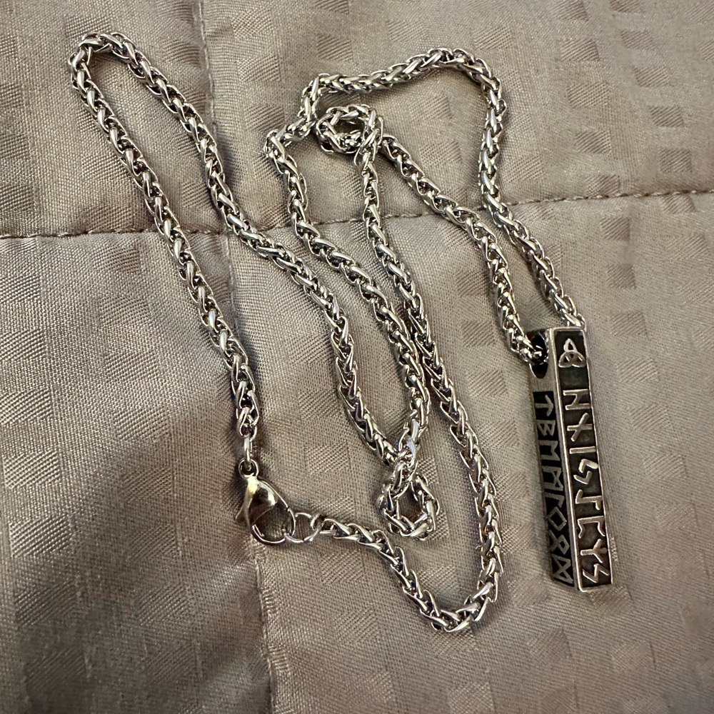 Celtic Viking Rune Bar Chain